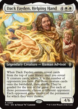 Dack Fayden, Helping Hand (Extended Art) [Reality Fracture Commander]