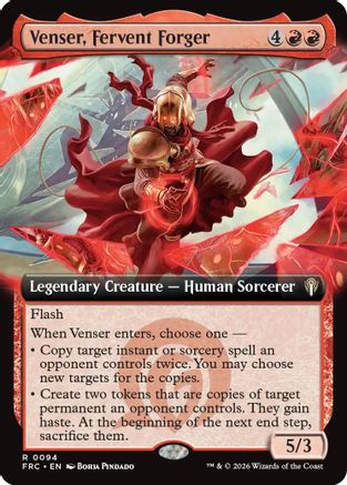 Venser, Fervent Forger (Extended Art) [Reality Fracture Commander]