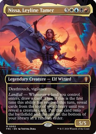 Nissa, Leyline Tamer (Borderless) [Reality Fracture Commander]