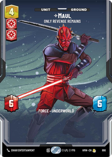 Maul - Only Revenge Remains (890) (Prestige Foil) (890) [Homeworlds]
