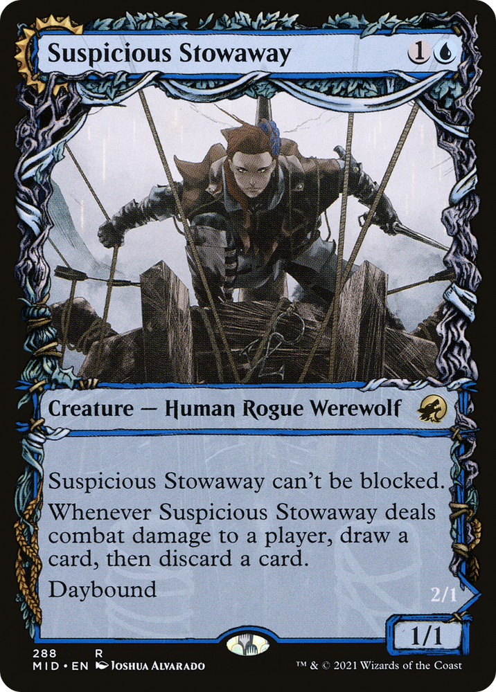 Suspicious Stowaway // Seafaring Werewolf (Showcase Equinox) [Innistrad: Midnight Hunt]