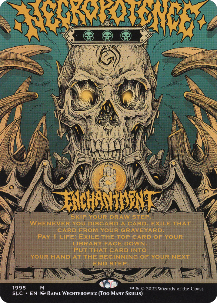 Necropotence (Borderless Alternate Art) [Secret Lair Countdown Kit]