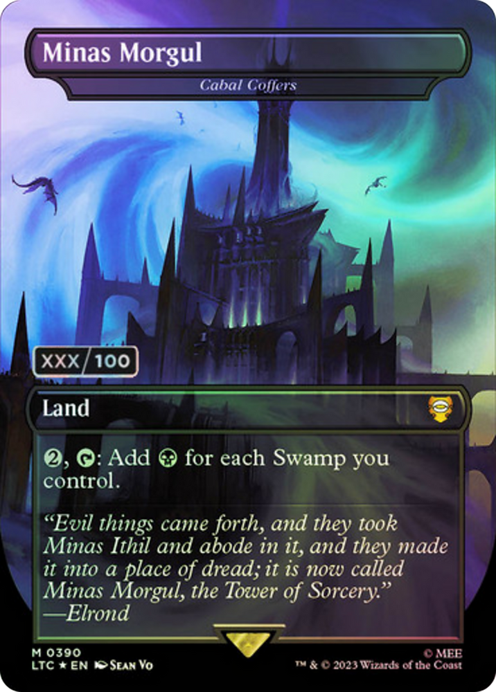 Minas Morgul - Cabal Coffers (Borderless) (Serialized) [The Lord of the Rings: Tales of Middle-Earth Commander]