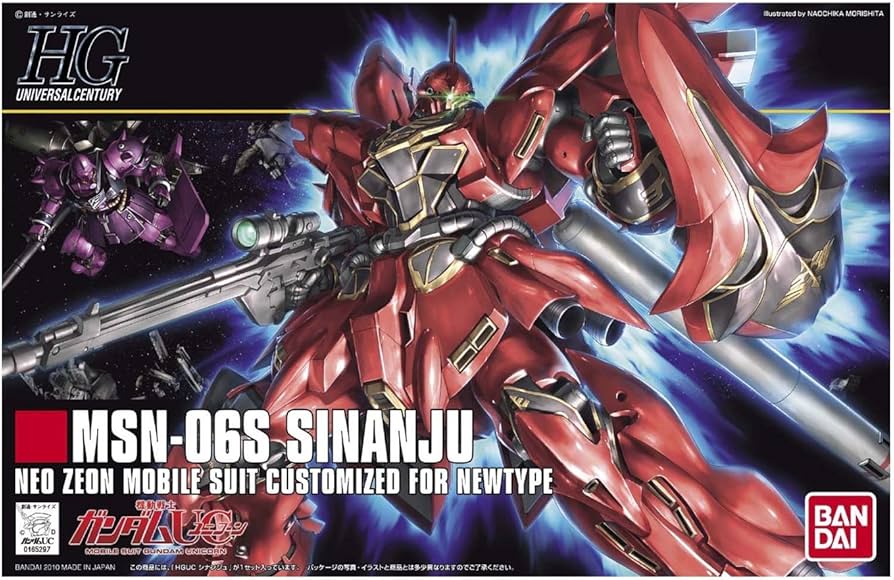 Gundam UC", Bandai HGUC 1/144 (Gundam Model Kit) #116 MSN-06S Sinanju