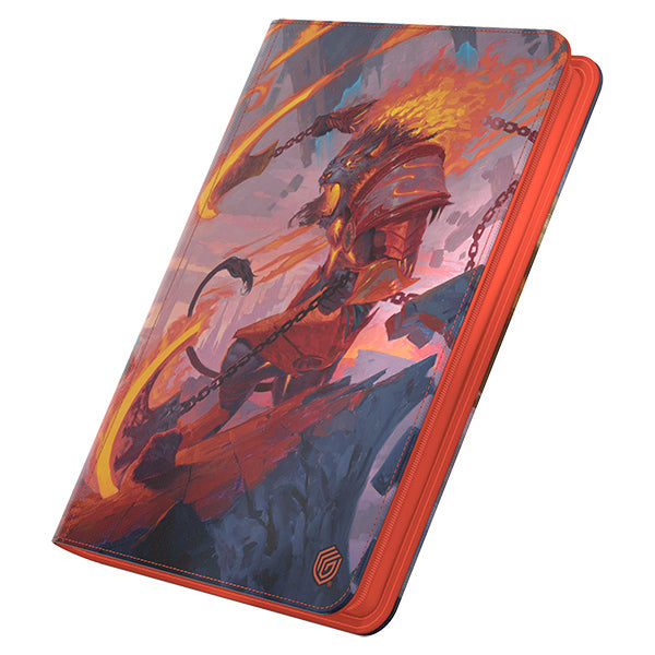 Portfolio: 18-Pocket Zipfolio 360+ MTG- Reality Fracture- White Mythic / Red Mythic