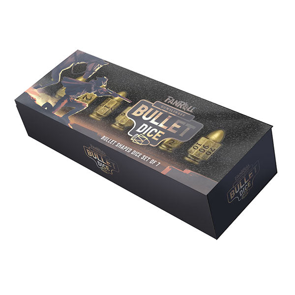 7-Die Set: Bullet Shaped Resin Dice Set- Gunslinger