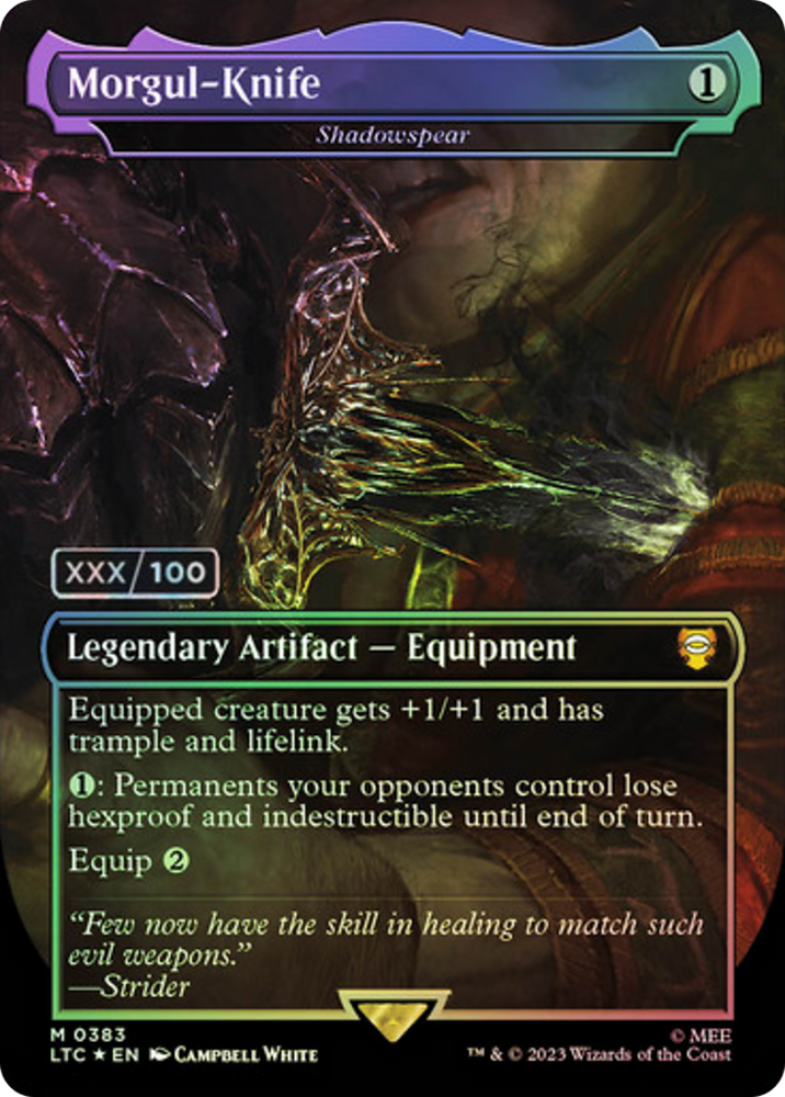 Morgul-Knife - Shadowspear (Serialized) [The Lord of the Rings: Tales of Middle-Earth Commander]