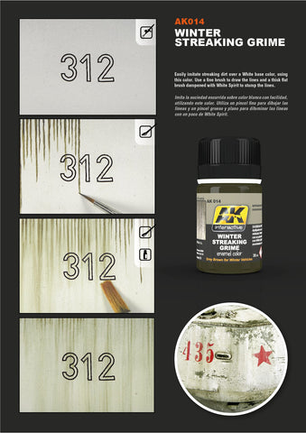 AK Winter Streaking Grime Enamel Paint 35ml