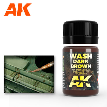 Dark Brown Wash Enamel Paint 35ml Bottle