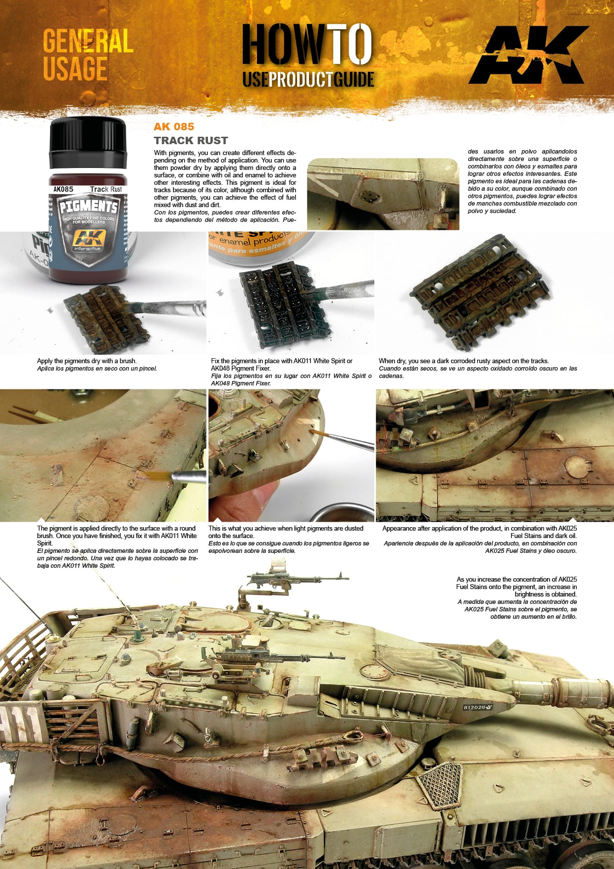 AK Wargame Liquid Pigment 35mm Dark Rust Dust