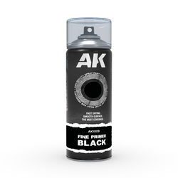 Fine Primer Black - Spray 400ml (Includes 2 nozzles)