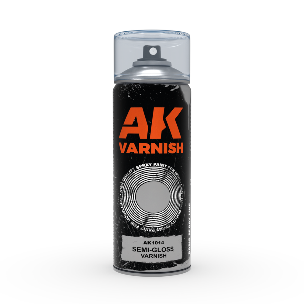 Semi-Gloss varnish - Spray 400ml (Includes 2 nozzles)