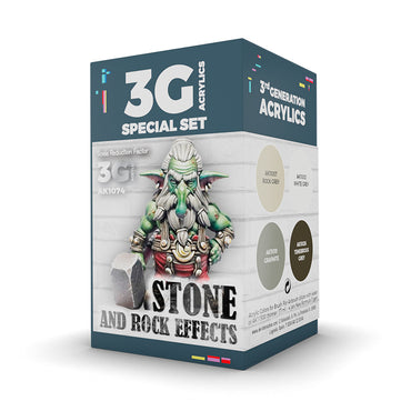 WARGAME COLOR SET. STONE AND ROCK EFFECTS