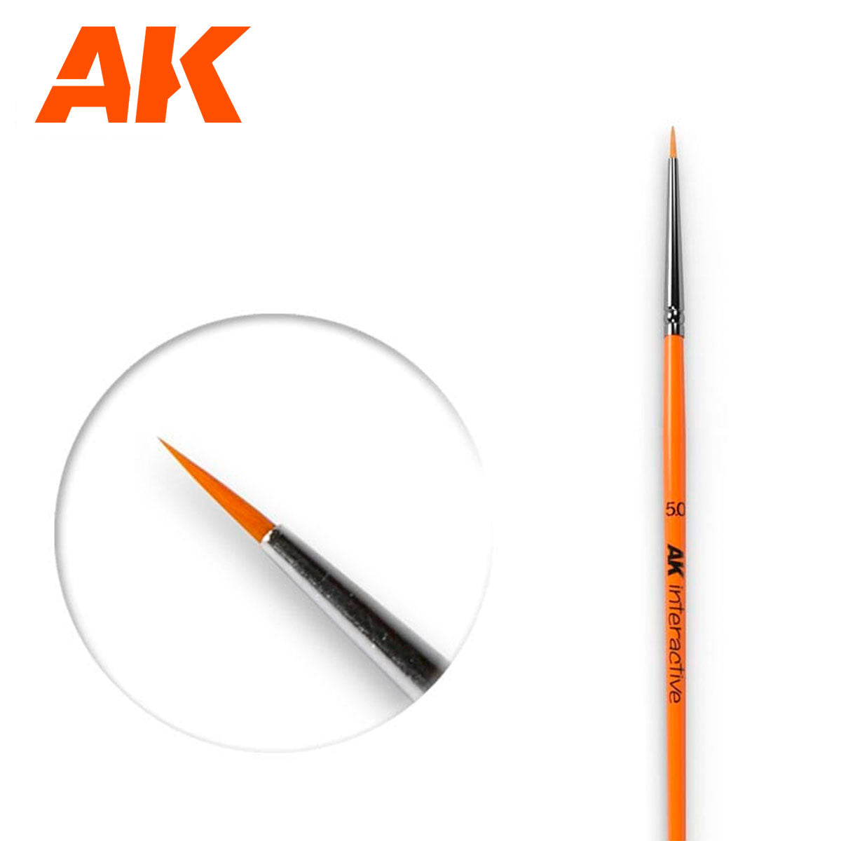 AK Modeling Brush 5/0 Round Synthetic