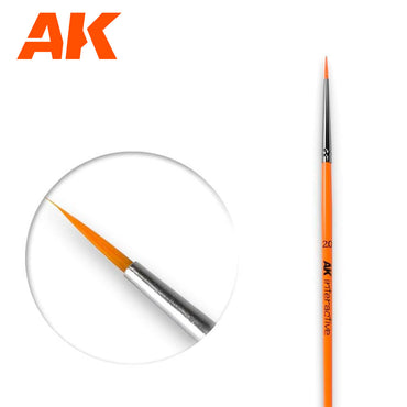 AK Modeling Brush 2/0 Round Synthetic