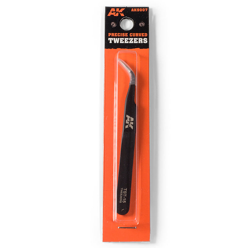 AK Interactive Precise Curved Tweezers