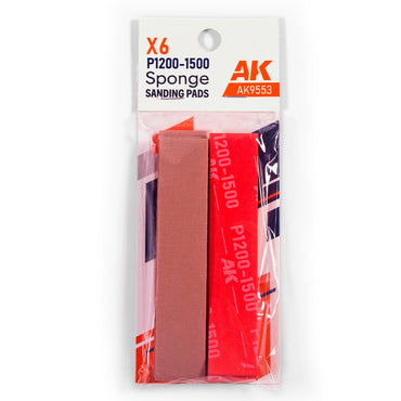 SPONGE SANDING PADS P1200-1500 GRIT (6 UNITS)
