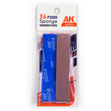 SPONGE SANDING PADS P2000 GRIT (6 UNITS)