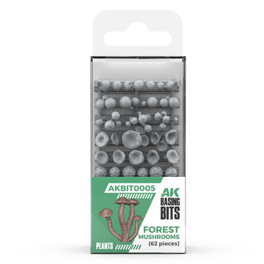 FOREST MUSHROOMS - BASING BITS 63 pieces