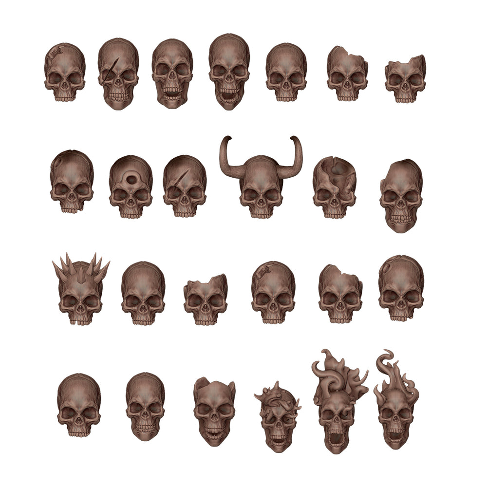 SKULLS - BASING BITS 72 pieces