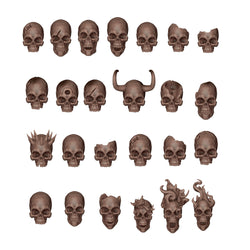SKULLS - BASING BITS 72 pieces