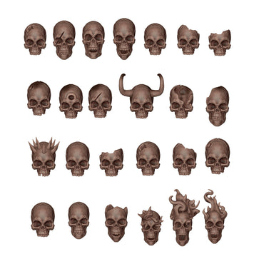 SKULLS - BASING BITS 72 pieces