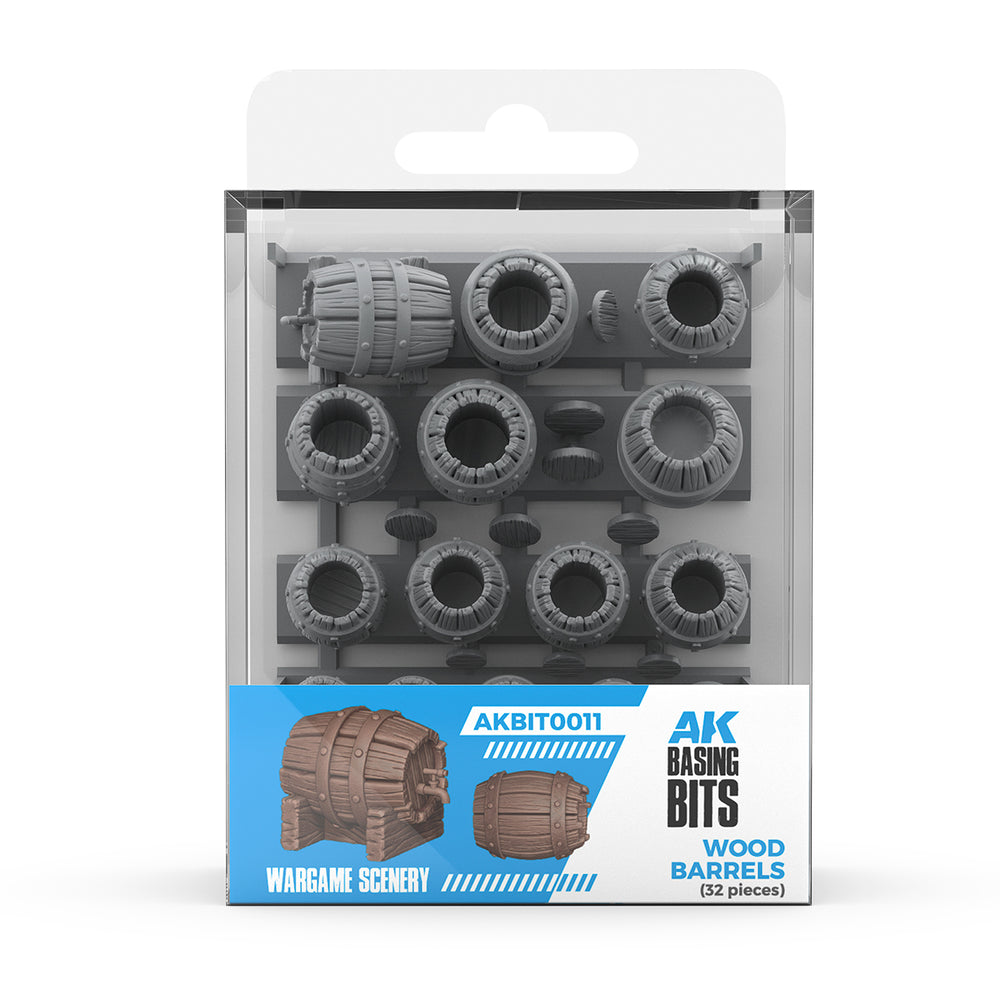 WOOD BARRELS - BASING BITS 32 pieces