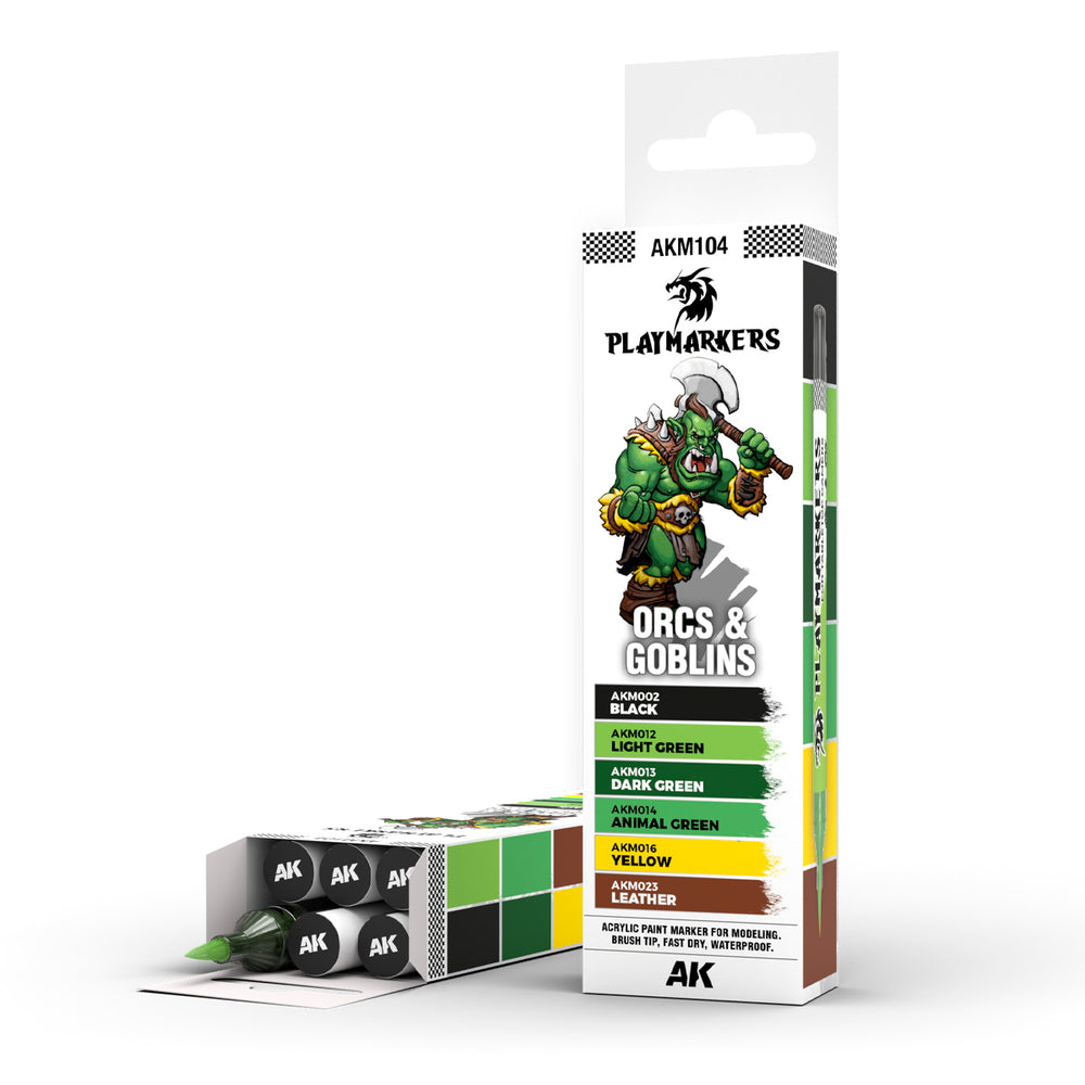 PLAYMARKERS SET - ORCS & GOBLINS (6 ref.)