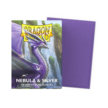 Dragon Shield Dual Matte Sleeves: Nebula & Silver