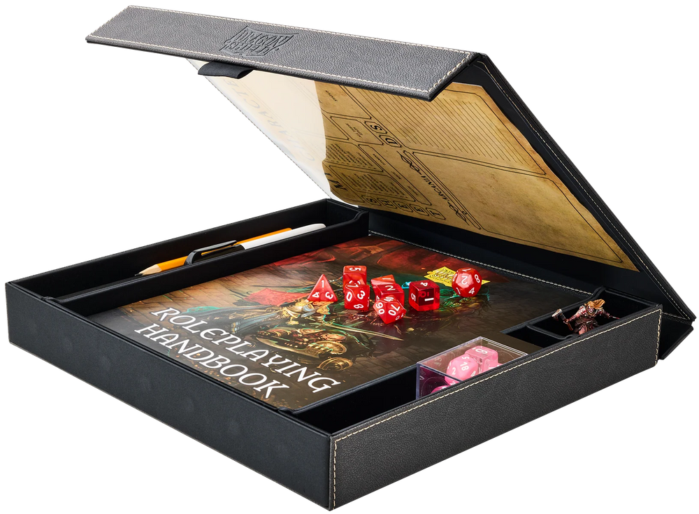 Dragon Shield: Roleplaying Player Companion RPG Box & Dice Tray (Iron Gray)
