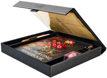 Dragon Shield: Roleplaying Player Companion RPG Box & Dice Tray (Iron Gray)