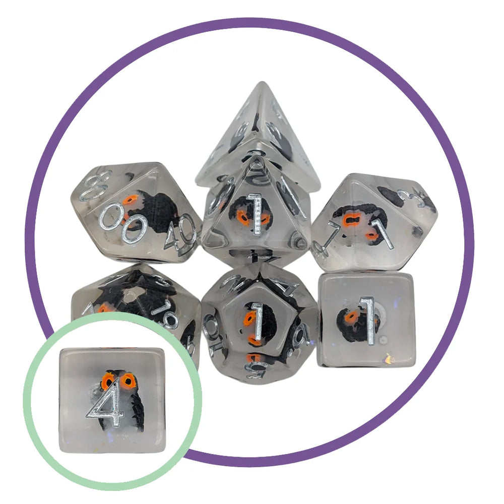 Owl Inclusion Dice Set
