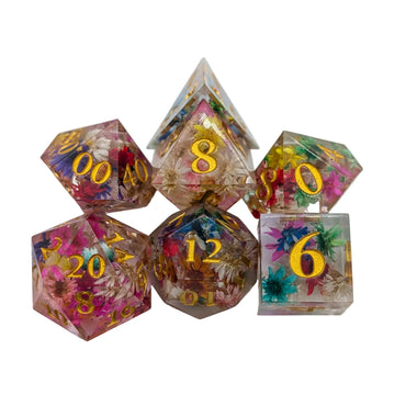 MDG: Sharp Edge Flower Dice Set