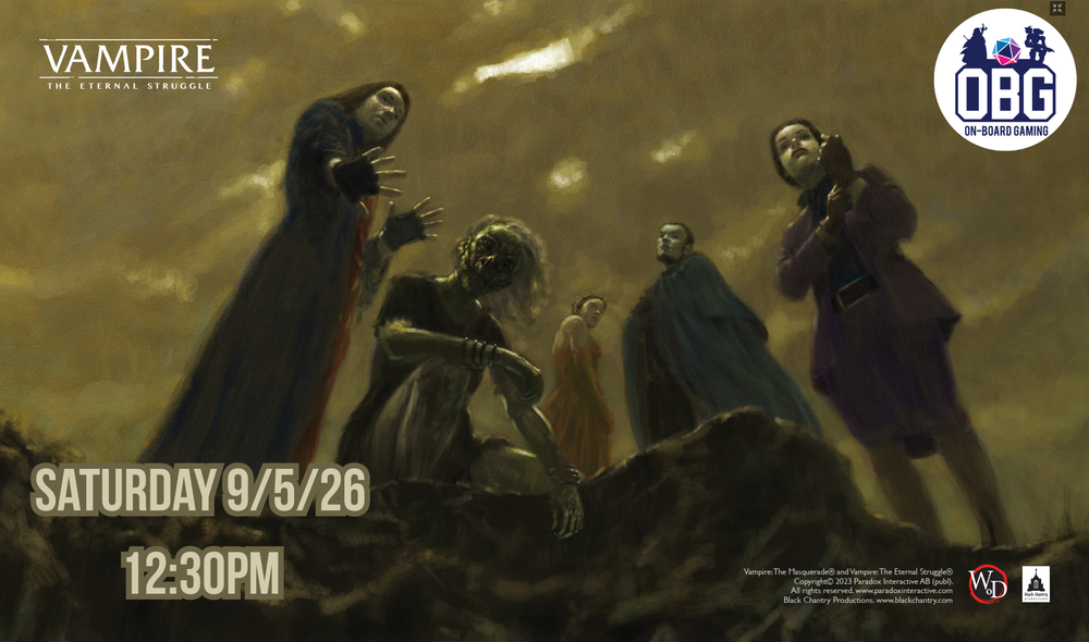 Vampire: The Eternal Struggle - Beast Within, Beast Without Tournament Saturday 9/5/26 12:30PM