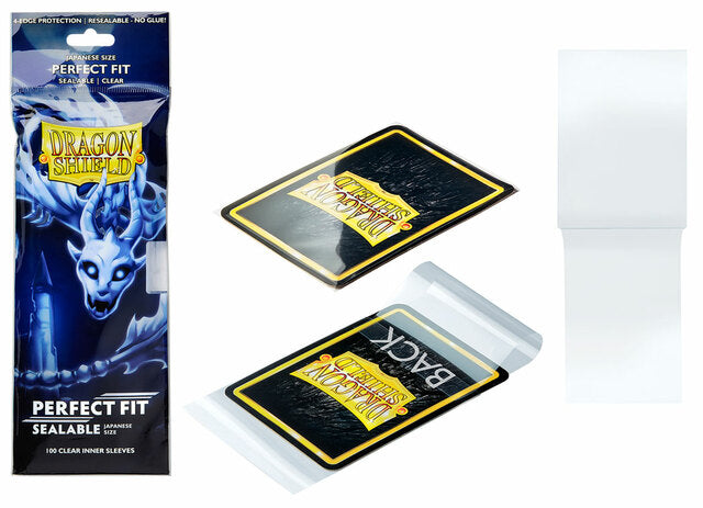 Dragon Shield Japanese size and Perfect Fit Sealable inner sleeves