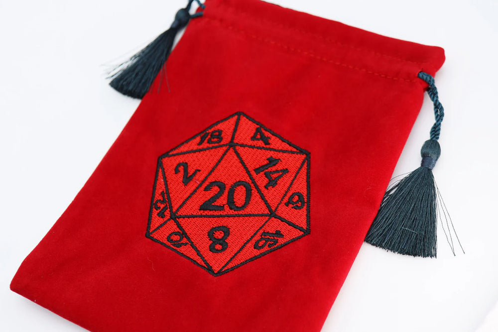 Dice Bag - Red D20