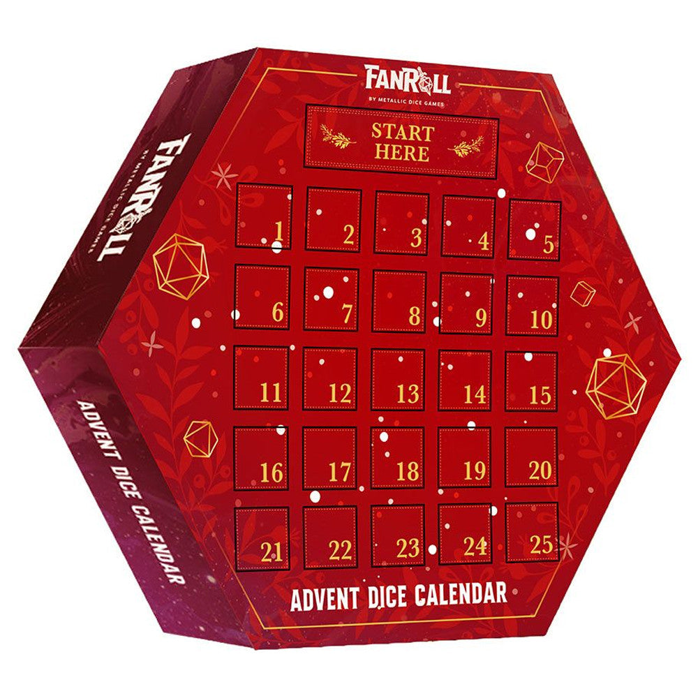 FanRoll Advent Dice Calendar by Metallic Dice Games