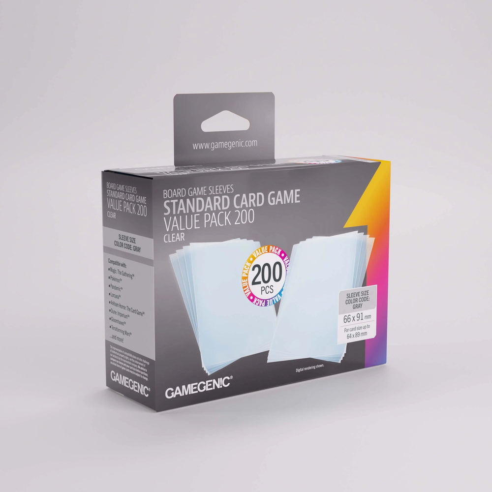 Prime Sleeves Standard Card Game-Size Value Pack 200