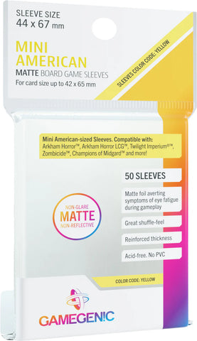 Gamegenic Matte Sleeves: Mini American