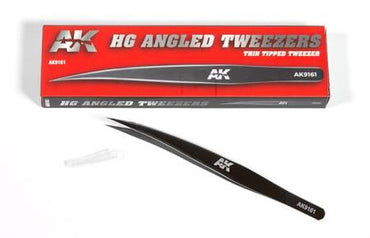 AK HG Angled Thin Tipped Tweezers