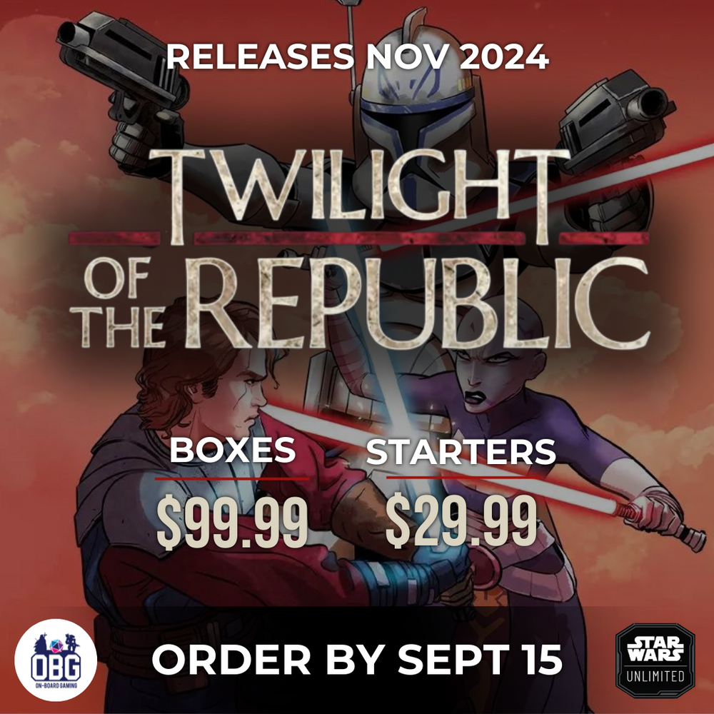 Star Wars: Unlimited – Twilight of the Republic: Two player Starter Decks (Pre-Order)