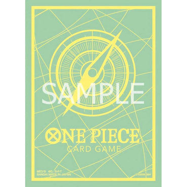 Bandai One Piece Trading Card Supplies - Deck Protectors - MINT GREEN & YELLOW COMPASS (70 Sleeves)