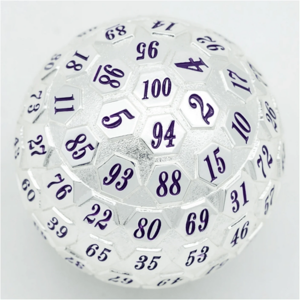 45mm Metal D100 - Platinum with Purple