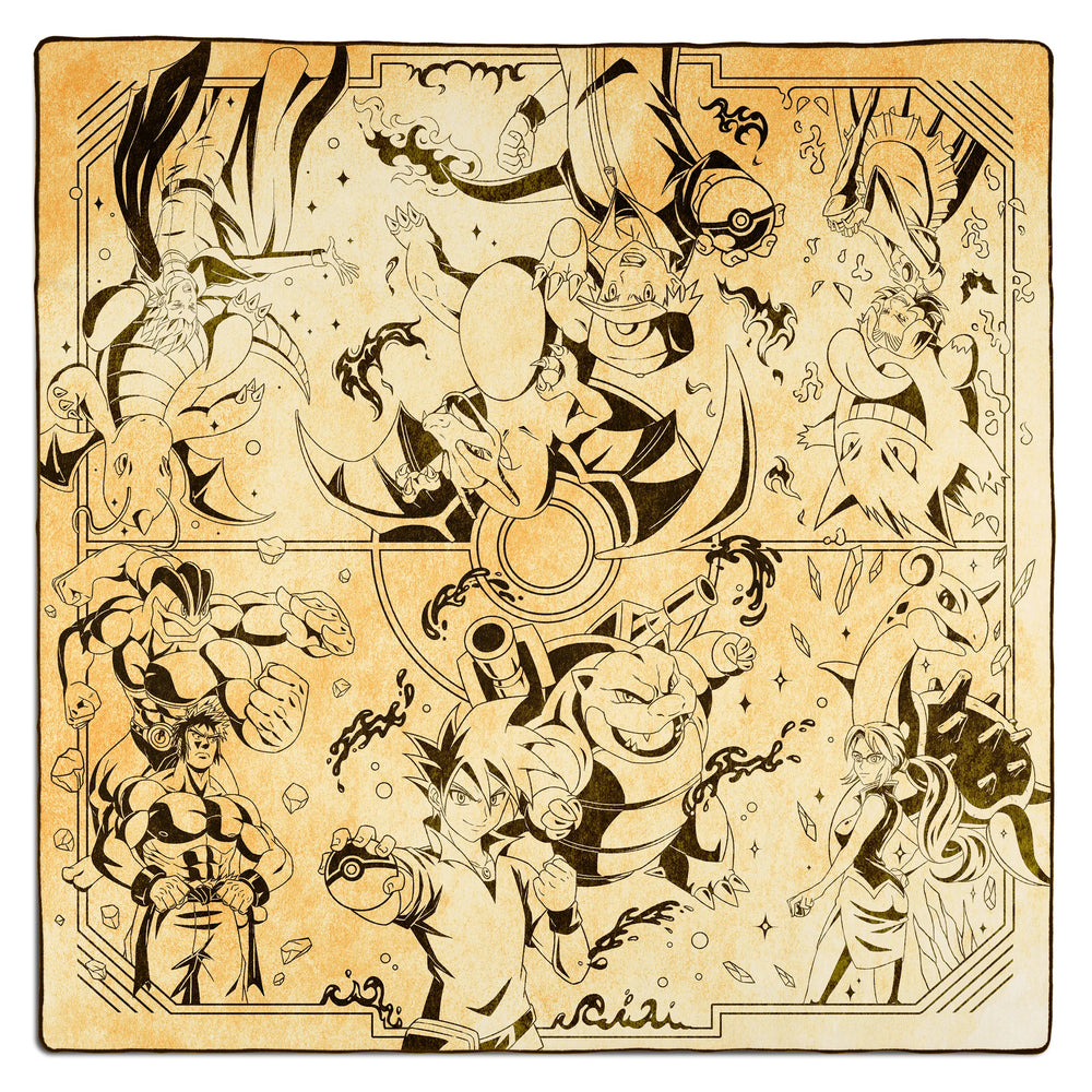 Dueling Guard - Rivals 2-Player Stitched Edge Playmat - Sandstone