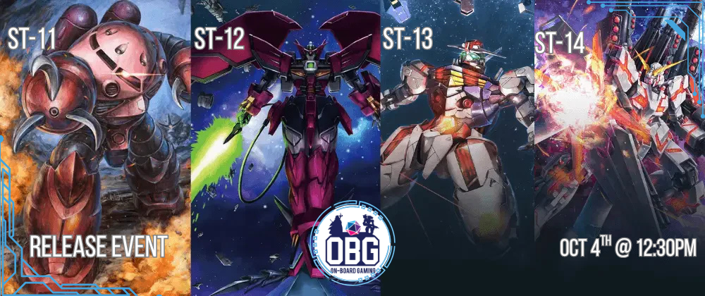 Gundam TCG: Starter Decks ST-11 - ST-14 Release Event - Sunday 10/4/26