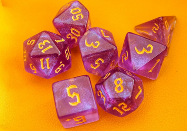 Vibrant Fog Dice - Purple