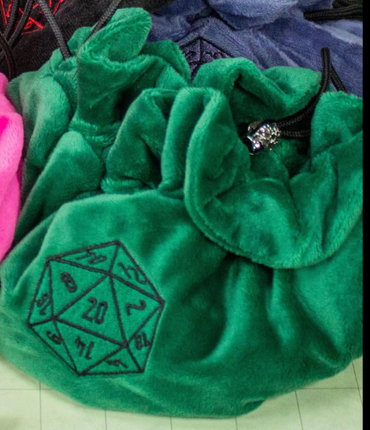 Bag for Dice with Pockets - Green