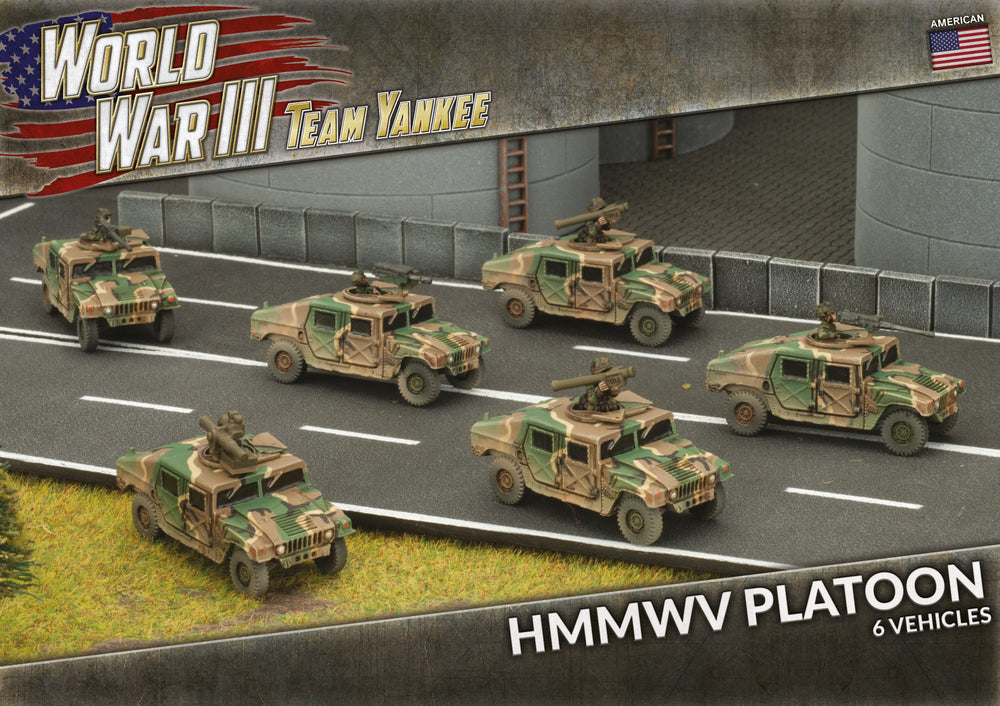 HMMWV Platoon (WWIII x6 Tanks Plastic)with six vehiclesTeam Yankee