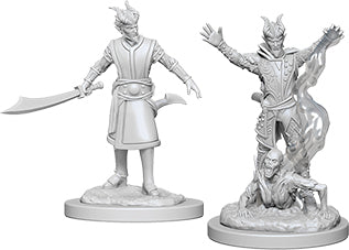 Dungeons & Dragons: Nolzur's Marvelous Unpainted Miniatures - W06 Male Tiefling Warlock