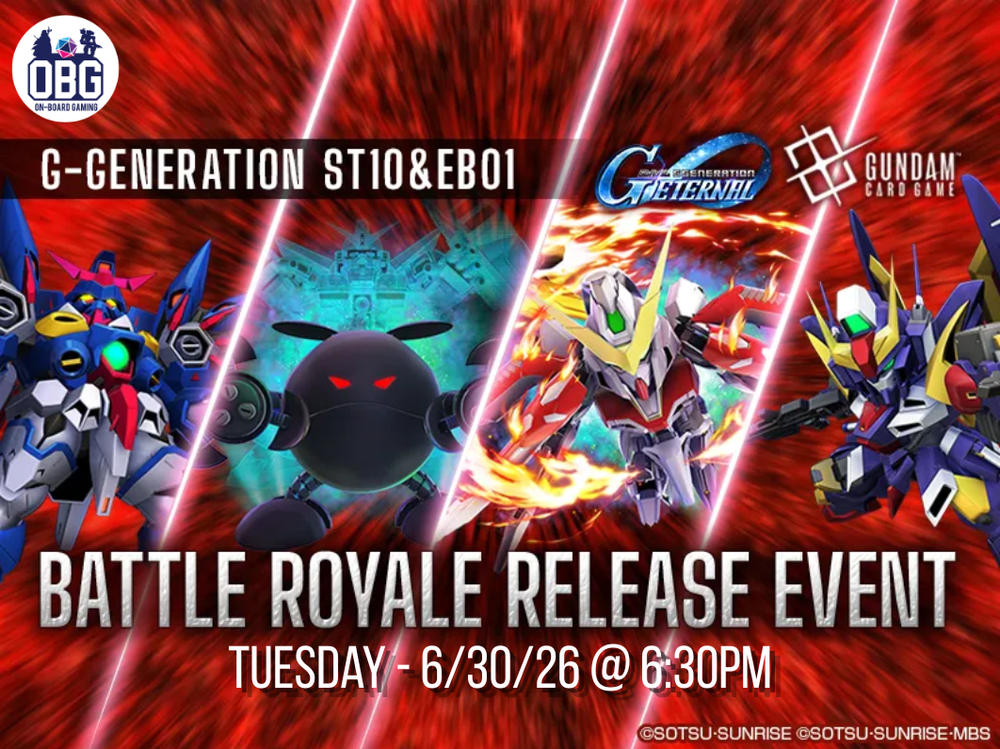 Gundam TCG - ST-10 & EB-01 Release Event  - Tuesday 6/30/26 6:30pm